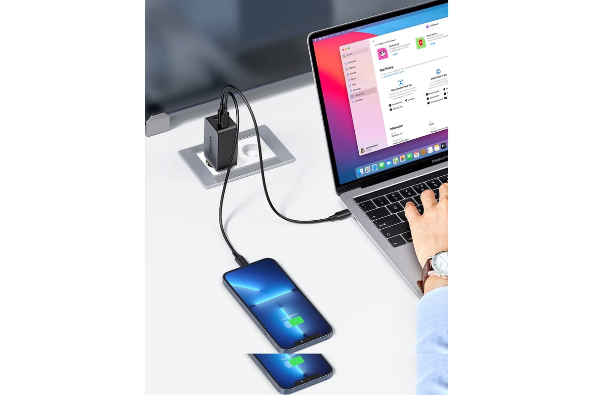 Сетевое зарядное устройство Ugreen USB A +2 USB C 65 W GAN Tech Fast  Charger 10335 - выгодная цена, отзывы, характеристики, фото - купить в  Москве и РФ