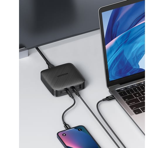 Сетевое зарядное устройство Ugreen USB A + 3 USB C 100W Desktop Fast Charger 70870