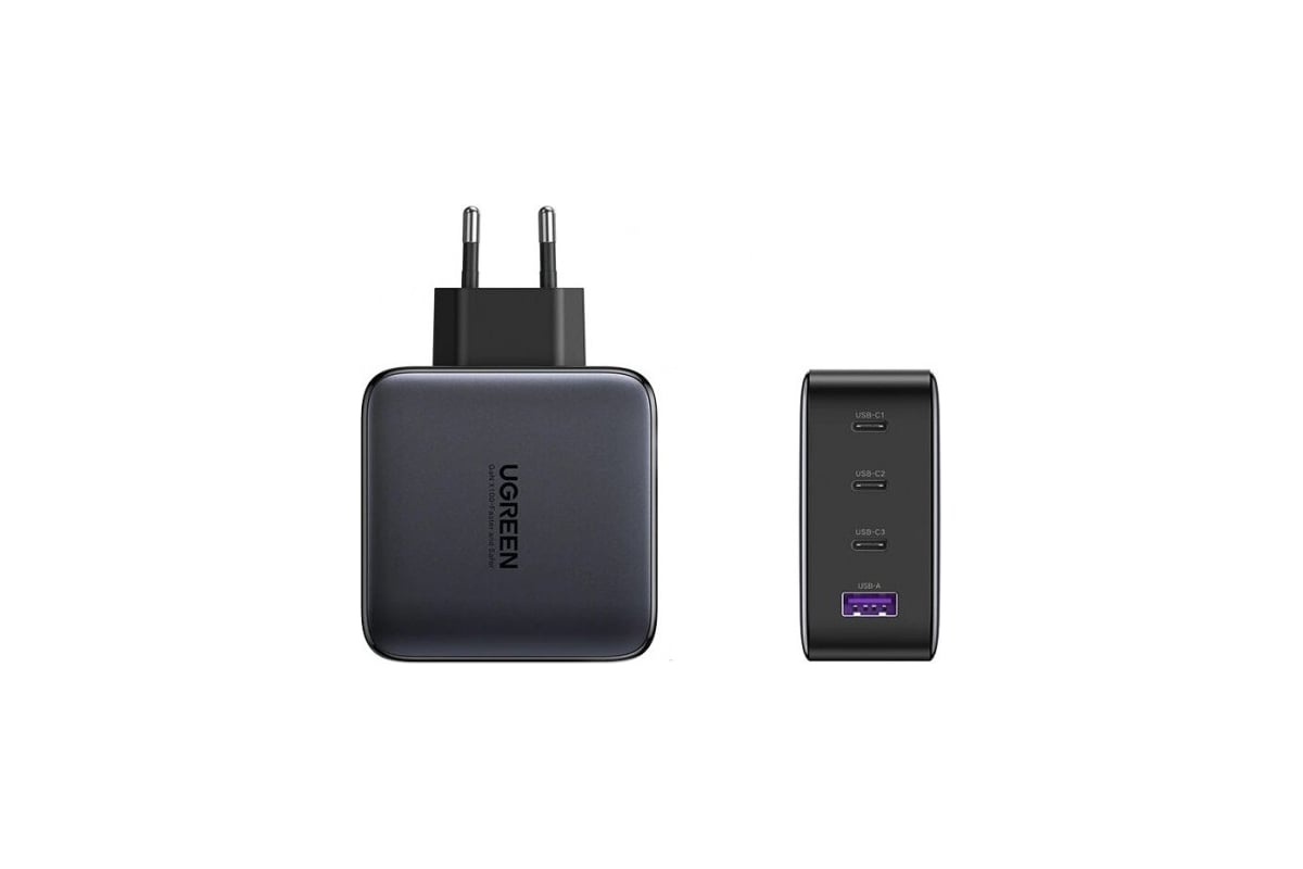 Сетевое зарядное устройство Ugreen USB A + 3 USB C 100W GaN Tech Fast  Charger 40747 - выгодная цена, отзывы, характеристики, фото - купить в  Москве и РФ