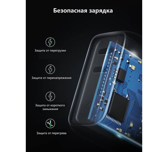 Сетевое зарядное устройство Ugreen USB C х 2 36W PD, цвет белый 70264