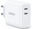 Сетевое зарядное устройство Ugreen USB C х 2 36W PD, цвет белый 70264 1