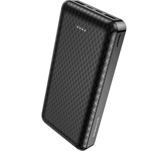 Внешний акб Borofone bj3a minimalist 20000mah, 2хusb, 2a, led, li-pol, черный 0L-00049940 1