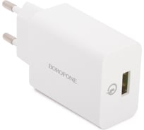 Сетевое зарядное устройство Borofone ba21a long journey 1xusb qc3.0, 18w, 3а, белый 0L-00043638