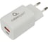 Зарядное устройство Cablexpert 30вт, 3а, qc3.0/pd, 2 порта: usb и type-c, белый, пакет, MP3A-PC-42 1