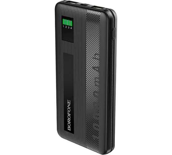 Внешний акб Borofone bt32 precious mobile 10000mah, 2хusb, 2a, led, li-pol, черный 0L-MG-WF872