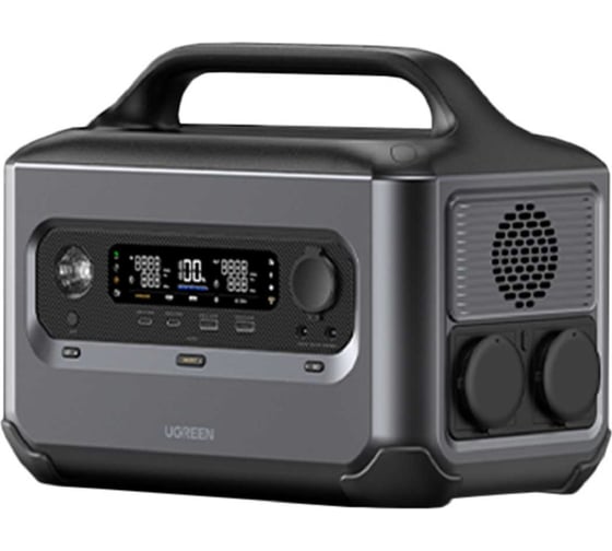 Портативная электростанция Ugreen gs600 (15050) powerroam portable power station 680wh/600w eu. цвет: темно-серый 15050_