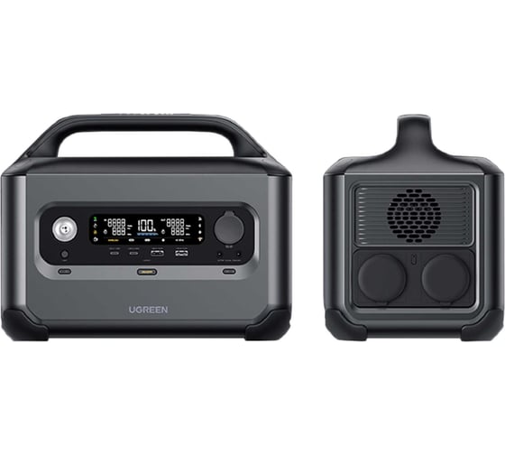 Портативная электростанция Ugreen gs1200 (15054) powerroam portable power station 1024wh/1200w eu. цвет: темно-серый 15054_