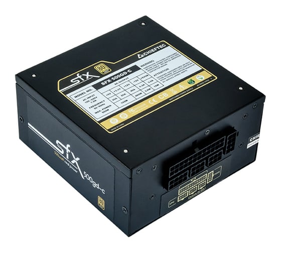 Блок питания Chieftec SFX, 80PLUS GOLD, cable-mgt, BOX SFX-500GD-C