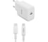 Сзу Hoco c71a star speed 1xusb-c, 2.4а, pd18w + usb-c кабель lightning 8-pin, 1м (белый) 0L-00044843 1