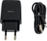 Сзу Hoco c72q glorious 1xusb, 3а, 18w, qc3.0 + usb кабель microusb, 1м (черный) 0L-MG-WF333 1