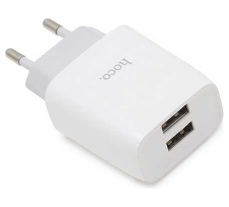 Сзу Hoco c73a glorious 2xusb, 2.4а (белый) 0L-00044386