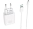 Сетевое зарядное устройство Borofone ba32a bright power 1xusb qc3.0, 18w, 3а + кабель microusb, 1м, белый 0L-00044340 1