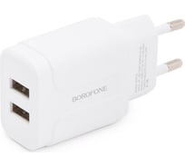 Сетевое зарядное устройство Borofone ba37a speedy 2xusb, 2.4а, белый 0L-00045123