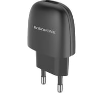 Сетевое зарядное устройство Borofone ba49a vast power 1xusb, 2.1а, черный 0L-MG-WF317