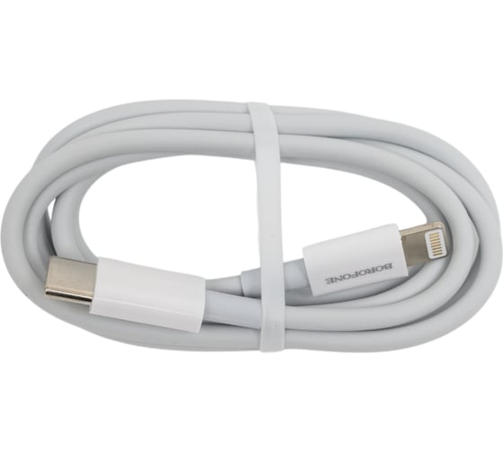 Сетевое зарядное устройство Borofone ba38a plus speedy 1xusb-c pd 20w, 3a + кабель lightning 8-pin, 1м, белый 0L-00050785