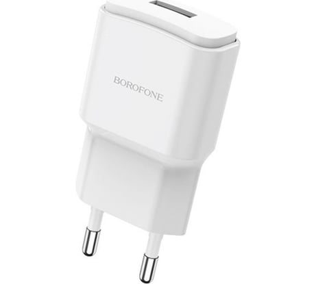 Сетевое зарядное устройство Borofone ba48a orion 1xusb, 2.1а + кабель microusb, 1м, белый 0L-00049119