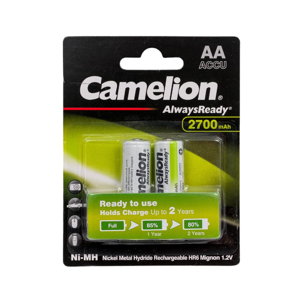 Аккумулятор Always Ready AA-2700mAh Ni-Mh BL-2 (NH-AA2700BP2, 1.2В ...