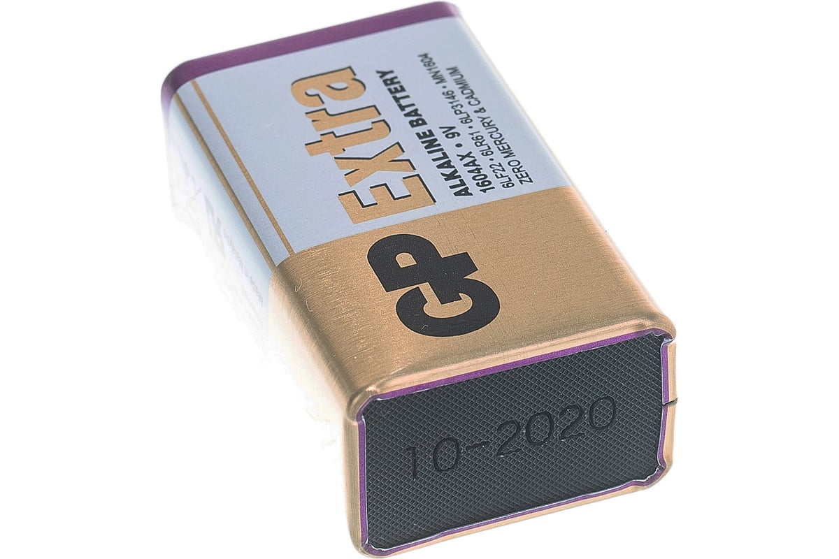GP Extra Alkaline 9V Batteries
