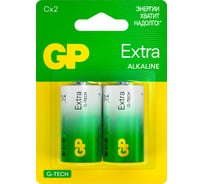 Батарейки GP C / LR14 алкалиновые щелочные Extra Alkaline, набор 2 шт (14AXA21-BC2) 15783880