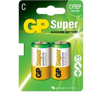 Алкалиновые батарейки GP LR14 2 шт Super Alkaline 14А 14A-2CR2 20/160