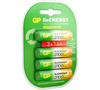 Перезаряжаемые аккумуляторы GP 270AAHC AA, емкость 2700 мАч - 4 шт. 270AAHC3/1RGY-2CRCB4 15783909