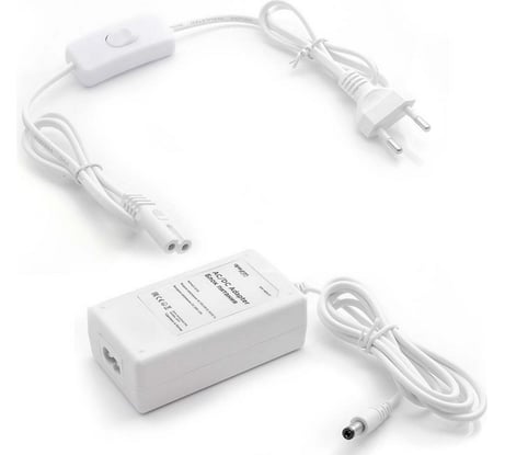 Сетевой адаптер Apeyron 24В, 36Вт, IP44, 1.5A, пластик белый, DC папа 5.5x2.5мм 03-59