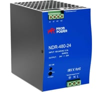 Источник питания Prompower ndr-480-24, на выходе 24 В DC, 20 а, 480 Вт. входное 85-264 В AC (120-370 В DC) NDR48024