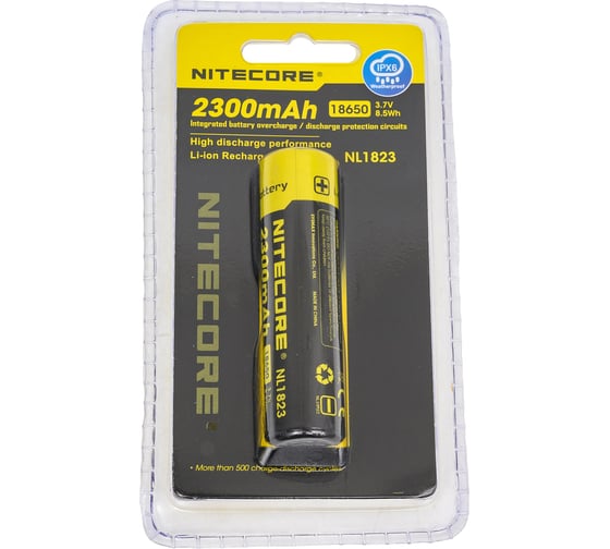 Аккумулятор Nitecore NL1823 18650 Li 3.7v 2300mA 11596