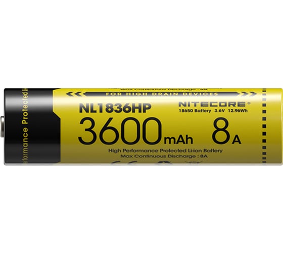 Аккумулятор Nitecore NL1835HP 18650 3.6v 3500mA 16890