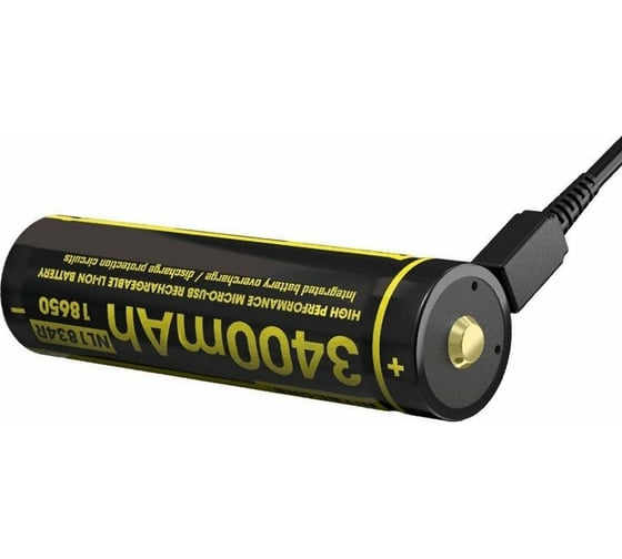 Аккумулятор Nitecore NL1834RX 3400 18650 USB-C 16808