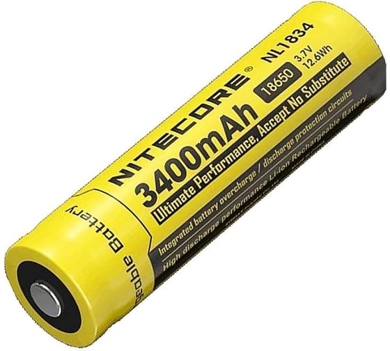 Аккумулятор Nitecore NL1834 18650 3.7v 3400mA 10927