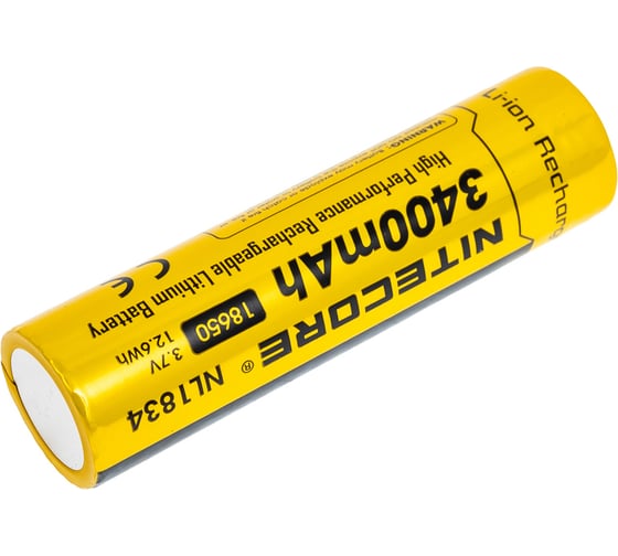 Аккумулятор Nitecore NL1834 18650 3.7v 3400mA 10927