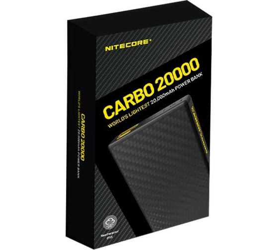 Внешний аккумулятор Nitecore CARBO NB20000 Power Bank 22630