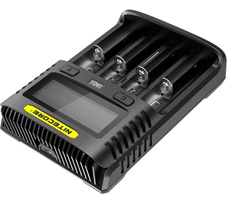Зарядное устройство Nitecore UMS4 18650/21700 на 4АКБ Intellicharge V2 Совместим с Li-ion/IMR и Ni-MH/Ni-Cd аккумуляторами с автоматическим определением 18547