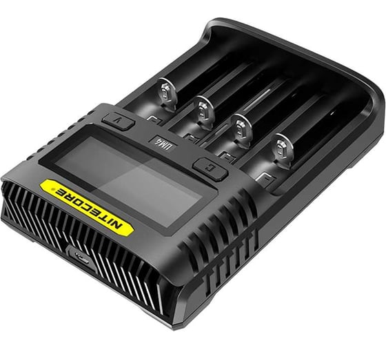 Зарядное устройство Nitecore UM4 18650/21700 на 4АКБ Intellicharge V2 Совместим с Li-ion/IMR и Ni-MH/Ni-Cd аккумуляторами с автоматическим определением 18265