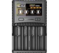 Зарядное устройство Nitecore SC4 18650/16340 на 4АКБ Intellicharge V2 Совместим с Li-ion и Ni-MH/Ni-Cd аккумуляторами с автоматическим определением 16652