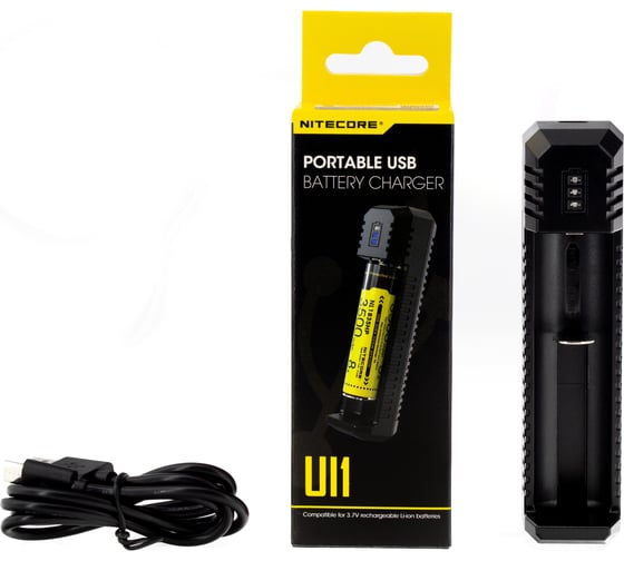 Зарядное устройство Nitecore UI1 18650/21700 на 1АКБ Intellicharge V2 Совместим с Li-ion и IMR аккумуляторами с автоматическим определением 18476
