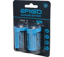 Элементы питания Epilso lr20/d 1.5v 2 шт на блистере EPB-LR20-2BC