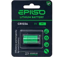 Элементы питания Epilso литиевый cr123a 1bc 3v EPB-CR123A-1BC