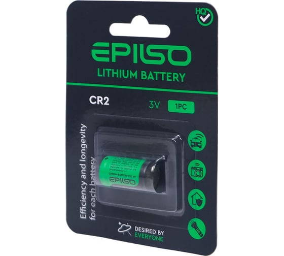 Элементы питания Epilso литиевый cr2 1bc 3v EPB-CR2-1BC