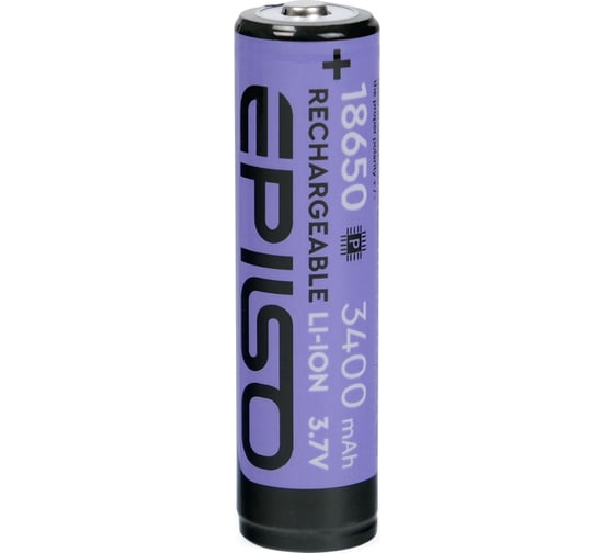 Аккумулятор Epilso Li-ion 18650 3400mah 3.7v с защитой EPB-18650-3.4-WP