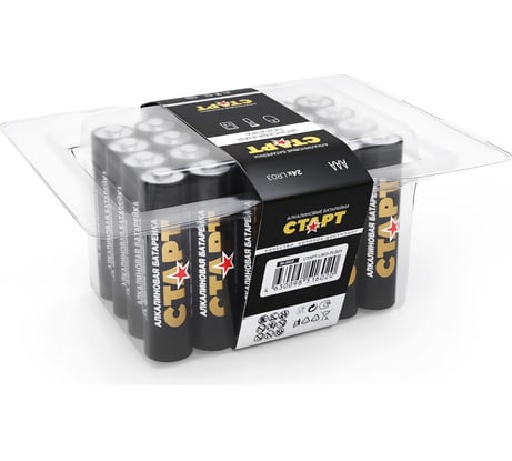 Щелочные батарейки СТАРТ lr03-plb24 n ааа 24шт 19136