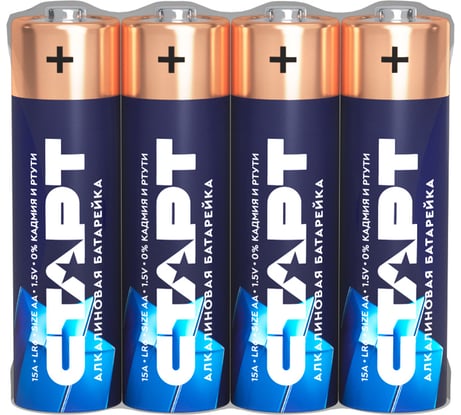 Щелочные батарейки СТАРТ lr6-sh4 n аа 4шт 19124