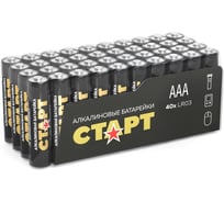 Алкалиновые батарейки СТАРТ lr03-b40 n ааа 40шт 19209