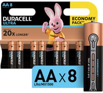 Щелочные батарейки Duracell, Ultra размера AA, 8шт Б0038763