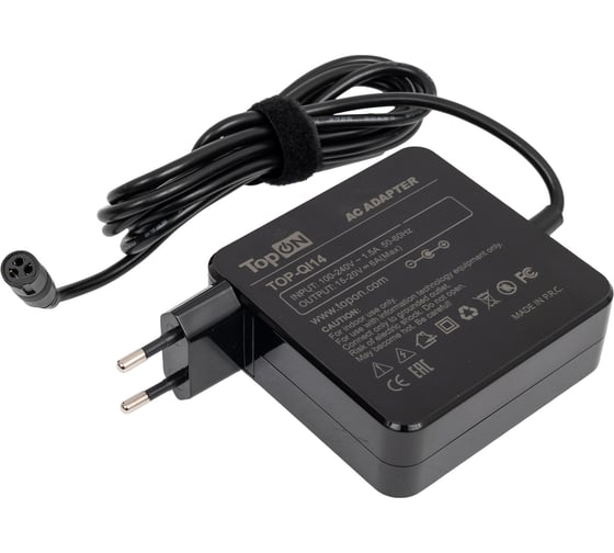 Универсальный блок питания для ноутбуков TopON 90W 15V-20V 6A (14 коннекторов) TOP-QI14 1