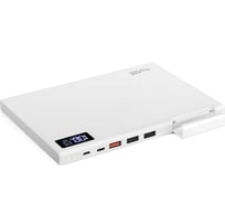 Внешний аккумулятор TopON TOP-MAX2 30000mAh QC3.0, Power Delivery. USB Type-C, MicroUSB, 3 USB и кредл. Белый TOP-MAX2/W