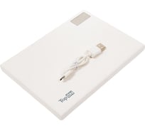 Внешний аккумулятор TopON TOP-MAX2 30000mAh QC3.0, Power Delivery. USB Type-C, MicroUSB, 3 USB и кредл. Белый TOP-MAX2/W