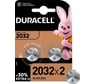 Батарейки литиевые Duracell, 2032 3V 2шт Б0037273
