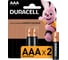 Батарейки щелочные Duracell, ААA/LR03 2шт Б0026812 1